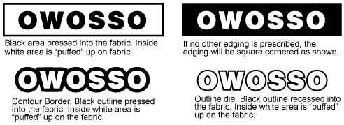 Owosso Fabric Embossing Guidelines